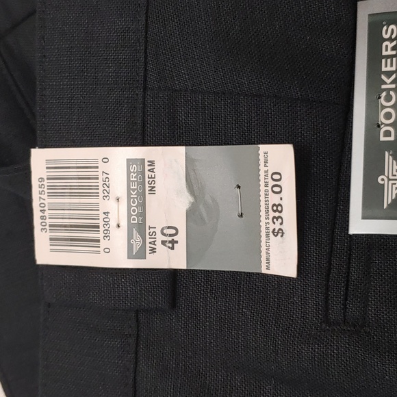 Dockers Recode Men's Size 40W Linen Pleated Shorts NWT - Picture 10 of 10